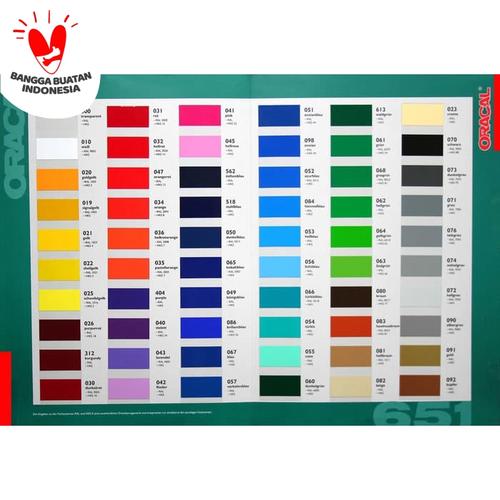 Foto Produk Stiker / Sticker ORACAL 651 series GLOSSY / MATTE (50cm x 126cm) dari GE Sticker