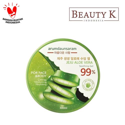 Foto Produk BeautyK Aramdaunsaram Jeju Aloe Vera Soothing Gel 300 Ml dari BeautyK Indonesia