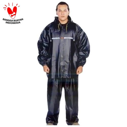 Foto Produk Jas Hujan super BESAR JUMBO - Jas hujan Extra Large sumo tiger XXXXXXL - Hitam dari dajessvin