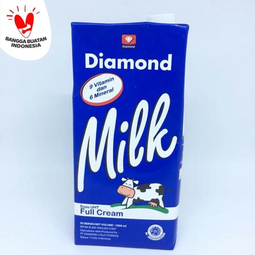 Foto Produk Susu UHT Diamond Full Cream Plain 1 liter KARTONAN dari Kalimantan Toko