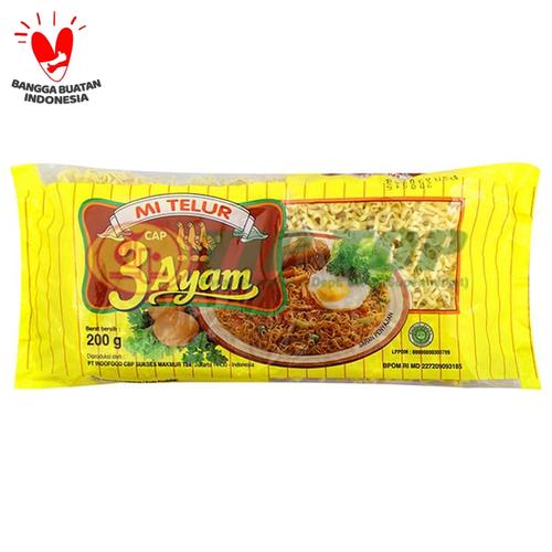 Foto Produk 3 AYAM MIE TELOR KUNING 200GR dari TIPTOP Online Store