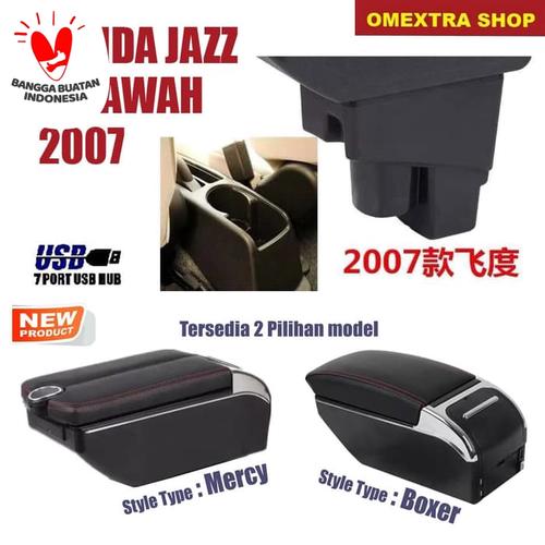 Foto Produk Armrest Box USB Khusus New Honda Jazz - Console Box FIT JAZZ 2007 bwh dari OMEXTRA