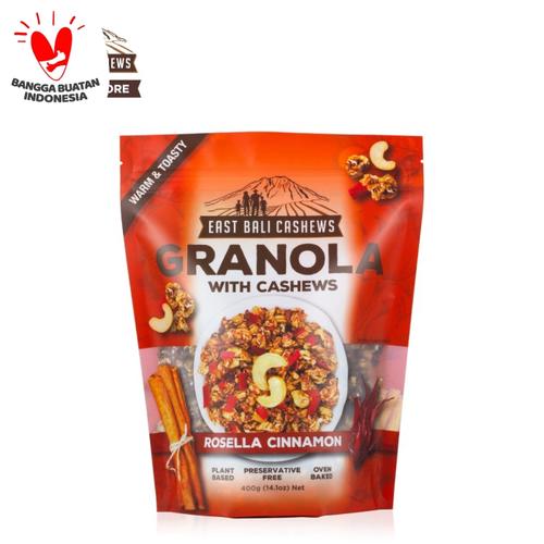 Foto Produk East Bali Cashews Granola Rosella Cinnamon 400gr dari East Bali Cashews