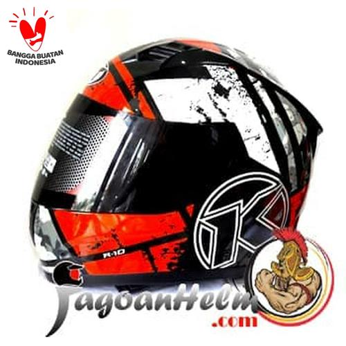 Foto Produk KYT Helm R10 #3 | Red Black White | R-10 Full Face dari Jagoan Helm