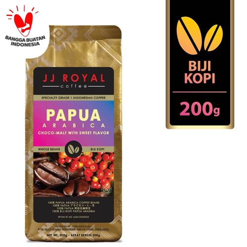Foto Produk Coffee/Kopi JJ Royal Papua Arabica Bean Bag 200g dari JJ Royal Coffee