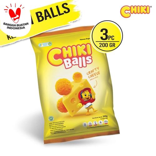 Foto Produk Chiki Ball Keju 200 Gr - 3 Pcs dari Indofood Snack Time
