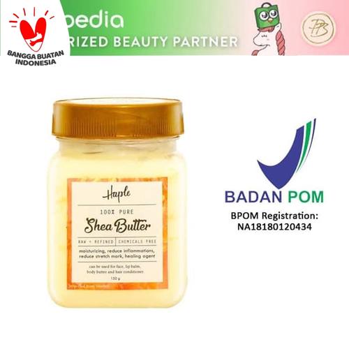 Foto Produk Haple 100% Pure Shea Butter 150gr dari Ponny Beaute Official