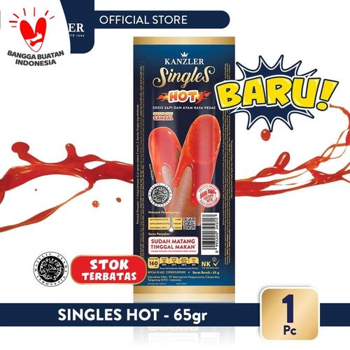 Foto Produk 1 Pc - Kanzler Sosis Singles Hot 65gr dari Kanzler Official Store