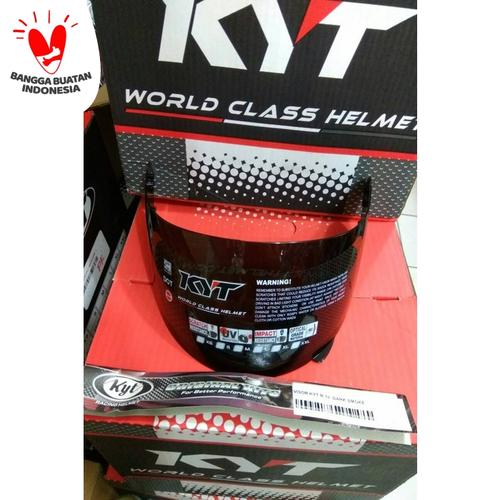 Foto Produk VISOR KACA HELM KYT RC7 KYT RC SEVEN KYT R10 KYT K2 RIDER DARK SMOKE dari pake helm