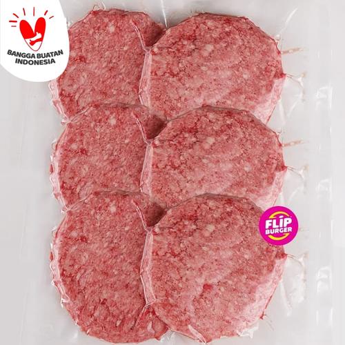 Foto Produk 6 pcs Beef Burger Patty @120 gram dari Flip Burger