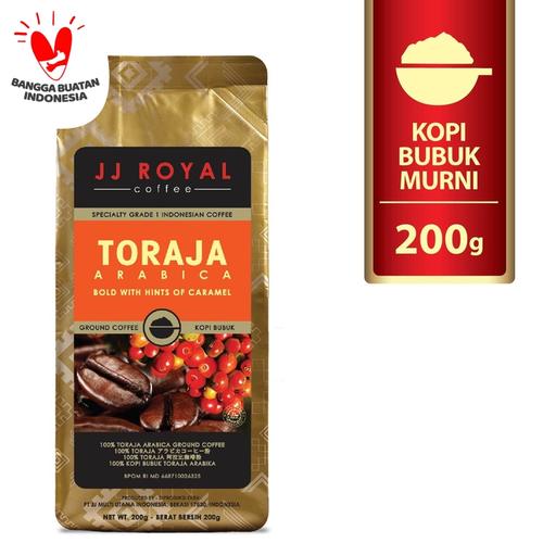 Foto Produk Coffee/Kopi JJ Royal Toraja Arabica Ground Bag 200g dari JJ Royal Coffee