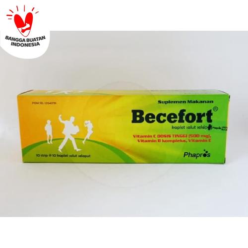 Foto Produk BECEFORT SUPLEMENT MAKANAN 10X10 KAPLET dari Kimia Farma Official