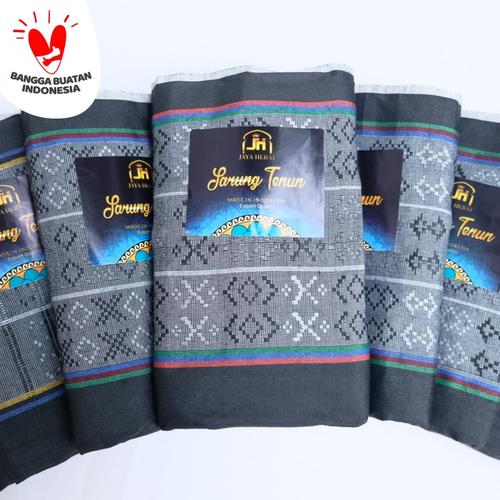 Foto Produk SARUNG TENUN HITAM MURAH - Hitam dari jaya hebat