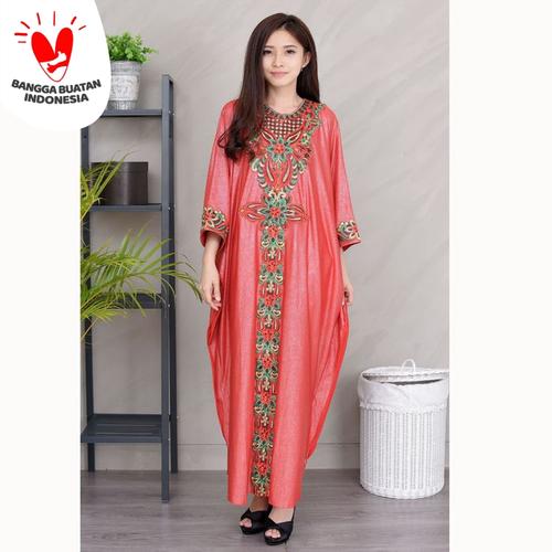 Foto Produk Jfashion Gamis variasi Renda tangan Panjang - Sarah - Merah dari j--fashion