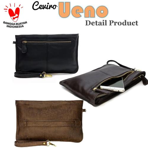 Foto Produk Ceviro Ueno Man Clutch // Ceviro Ueno Woman Clutch "UNISEX" - Hitam dari Ceviro Bags Indonesia
