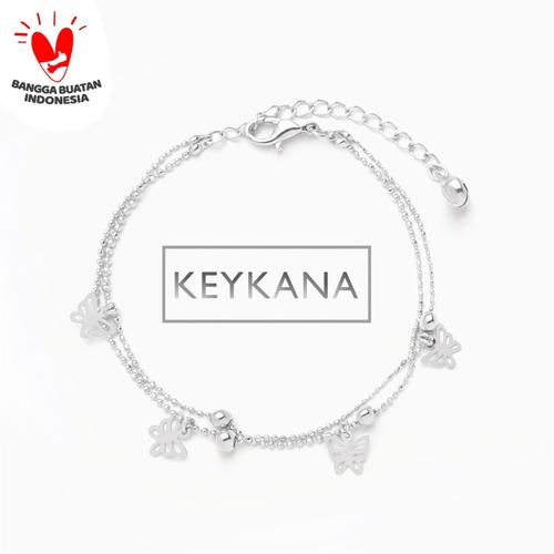 Foto Produk Butterfly Chain Bracelet KEYKANA Jewelry - White dari KEYKANA JEWELRY