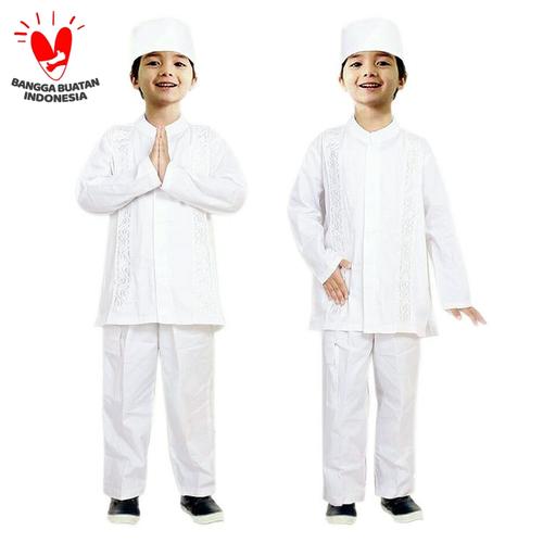 Foto Produk Baju Koko Anak Putih Fayrany FKP-004A Size 13 - 15 - 14 Tahun dari Fayrany
