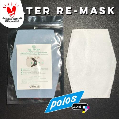 Foto Produk RE-MASK Filter Masker Kain (isi 4 lbr) lebih besar dari Filter PM 2.5 dari polos.co.id