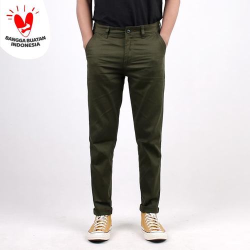 Foto Produk Chino "Tree" Green Army - Selvedge Accent - 30 dari Mickout Project