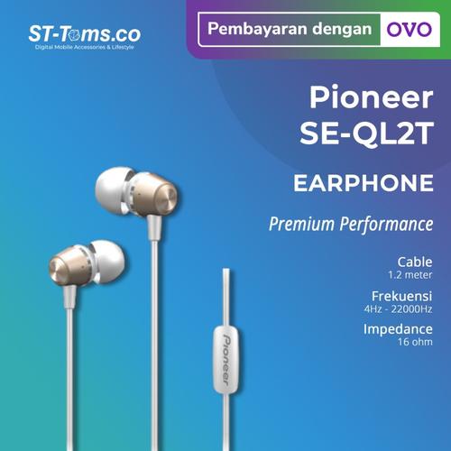 Gambar Pioneer SE-QL2T / SE QL2T In-Ear Earphones - Black - Gold dari ST-Toms.co Tokopedia