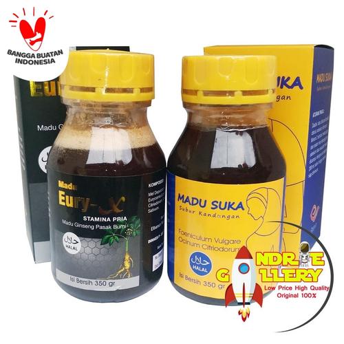 Foto Produk PAKET Madu Penyubur kandungan dan penyubur pria | Madu Penyubur Kandungan Al-Mabruroh dan Eury X untuk Pasutri dari Andrie Gallery