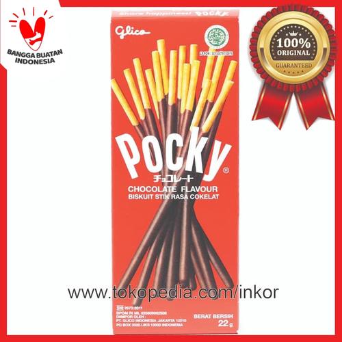 Foto Produk POCKY CHOCOLATE FLAVOUR RASA COKELAT MINI BOX 22GR dari Inko