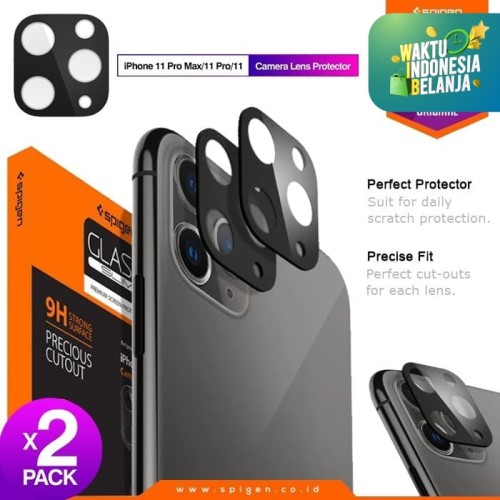 Foto Produk Camera Lens Protector iPhone 11 Pro / Max / 11 Spigen Tempered Glass - 11Pro 11ProMax, Mid Green dari Spigen Official