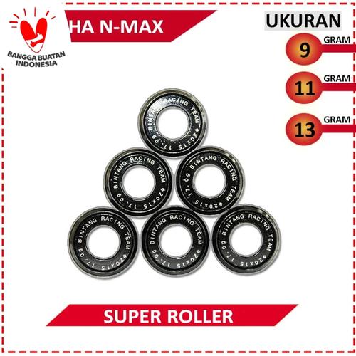 Foto Produk SUPER ROLLER BLACK DIAMOND BRT NMAX (9,11,13 GRAM) dari BRT FACTORY ONLINE STORE