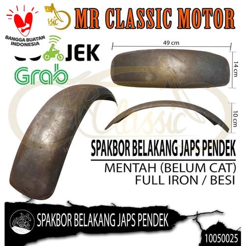 Foto Produk Spakbor/Slebor Belakang Custom Variasi Japs Pendek Mentah dari Mr. Classic Motor