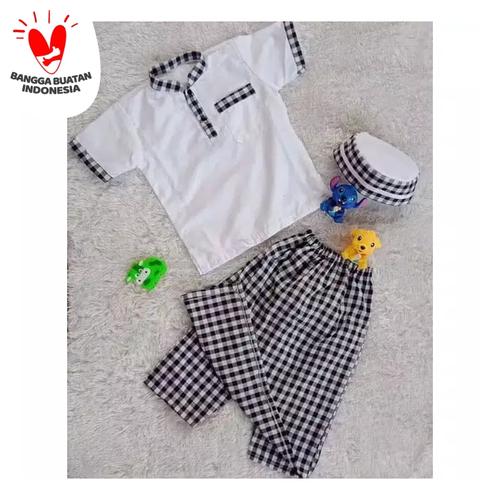 Foto Produk sarkoci/sarung koko peci/baju muslim anak laki laki usia 2-5 tahun - Size M, Pilih Motif dari widy aqila store