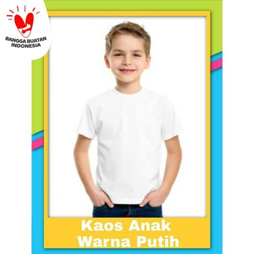 Foto Produk Kaos Polos Anak Putih dari Posikids
