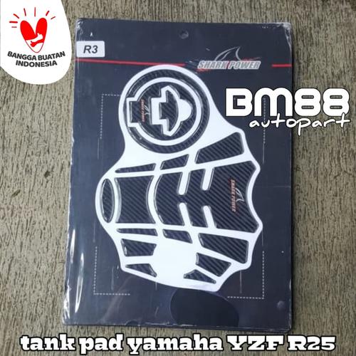 Foto Produk Tank Pad Set ( Tankpad + Fuelpad ) Yamaha YZF R25 - Shark Power R3 dari BarokahMotor88
