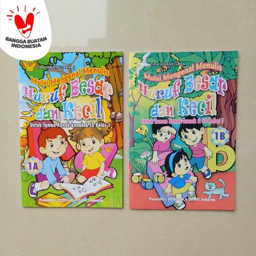 Foto Produk Buku Anak TK SD kelas 1 Belajar Menulis Huruf Besar Huruf Kecil 1A 1B dari ALIDA