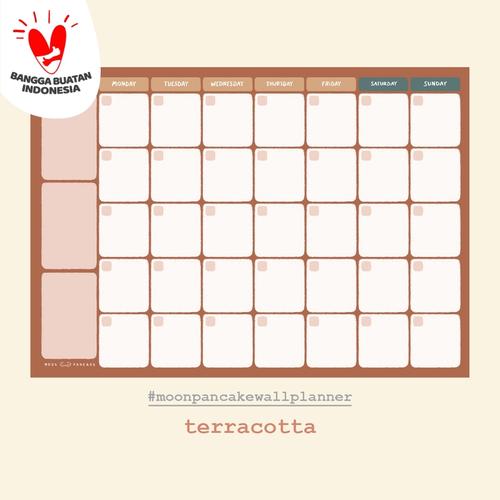 Foto Produk Moon Pancake Wall Monthly Planner Board - Terracotta dari Moon Pancake