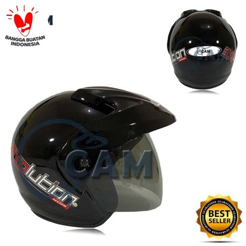 Foto Produk Helm SNI pluto polos Murah bukan jpx ink nhk - Hitam dari Boss helm
