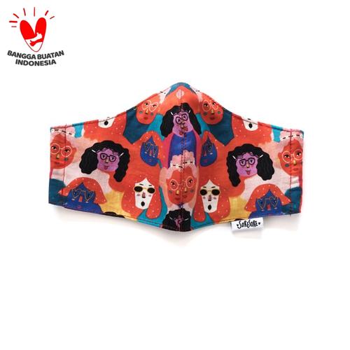 Foto Produk Organic Fabric Mask Series : Reuni di hutan rimba - Reuni, Earloop dari Soresore