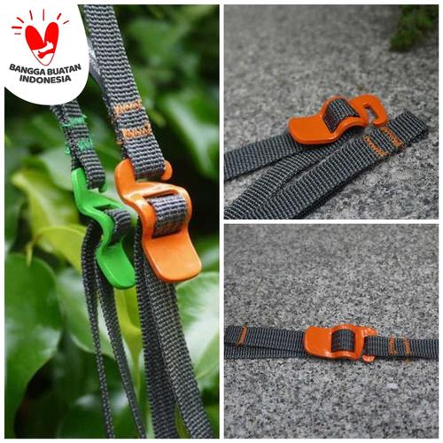 Foto Produk tali pengikat strap webbing nylon dengan kepala buckle besi dari dpeakoutdoor