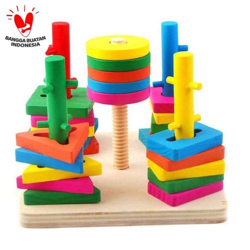 Foto Produk Menara Kayu Lima Kunci dari Jaya Multi Kreasi