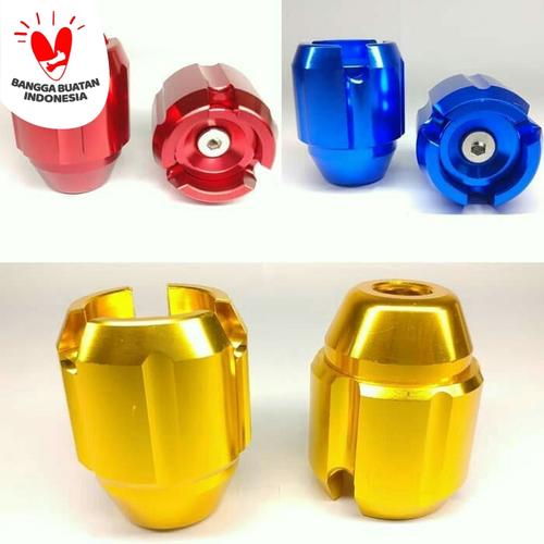 Foto Produk Jalu As Roda Depan Motor Cnc Full Warna / Bandul As Roda Depan Motor dari Piston Cup