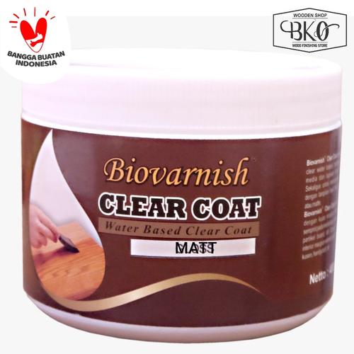 Foto Produk clear Coat Matt water based biovarnish 400gr pernis kayu dari BKO Wooden shop