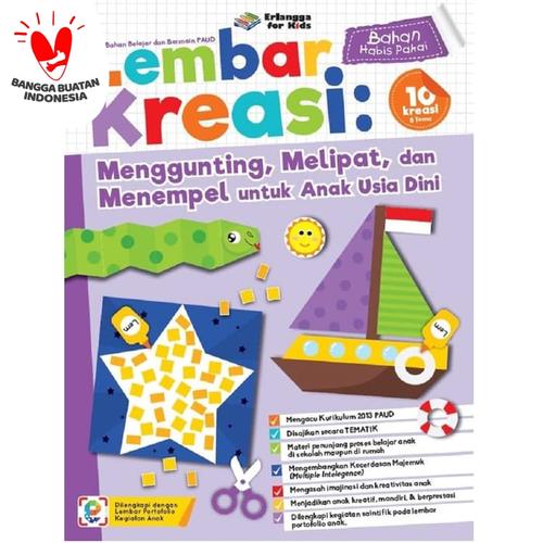 Foto Produk Buku Lembar Kreasi Menggunting Melipat & Menempel Untuk Anak Usia Dini dari Sahabat Buku Anak