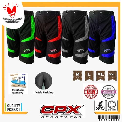 Foto Produk celana padding sepeda panjang selutut tidak ketat - Biru, M dari abaholot