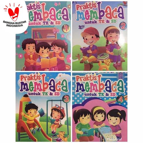 Foto Produk Buku Praktis Membaca 1-4 , Belajar Membaca untuk PAUD TK dan SD dari Kinantikomik