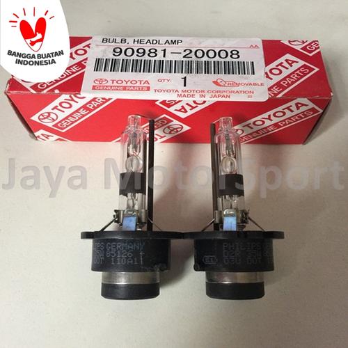 Foto Produk 1 psg Lampu HID Xenon D2R 6000k (White) HID Xenon Bulbs 90981-20008 dari Jaya Motorsport