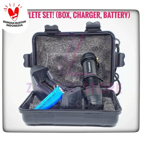 Foto Produk Paket Senter Pocketman LED (Box, Charger, Battery) dari ZigZag-Store