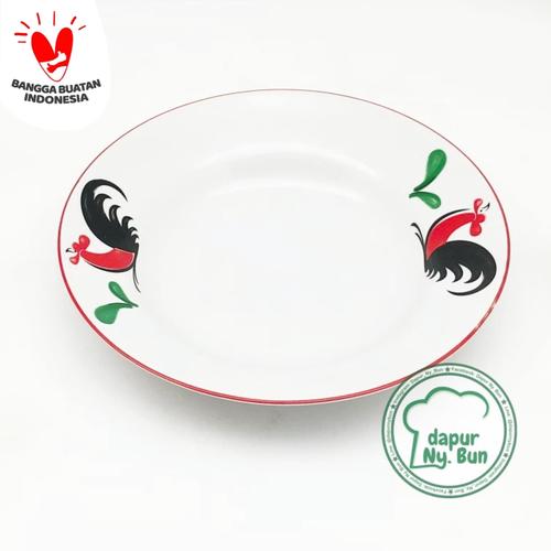 Foto Produk Piring Lauk Ayam Jago Seri 2 / Ukuran 17cm / Piring Saji Kecil dari Dapur Ny.Bun