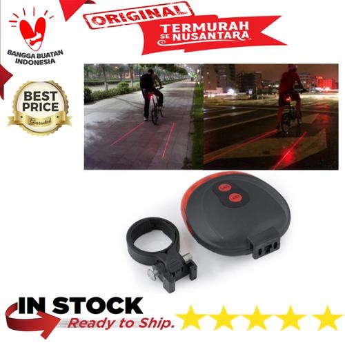 Foto Produk Lampu Belakang Sepeda Laser dari gowesmart