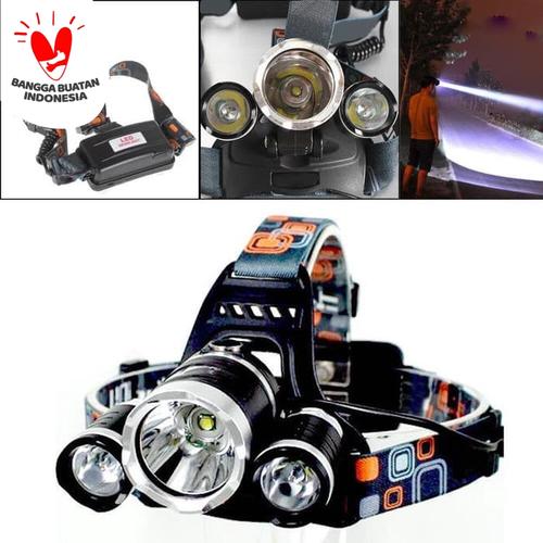 Foto Produk headlamp headlight senter kepala cree XM-L T6 5000 lumens dari dpeakoutdoor