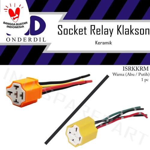 Foto Produk Socket-Soket Relay-Riley-Rilei Klakson 4 Kaki-Kabel Keramik-Ceramic dari IND Onderdil