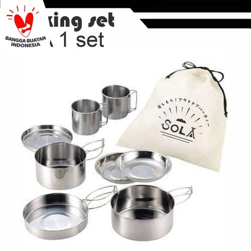 Foto Produk cooking set pp 02 nesting 8 set dari grosiran-outdoor